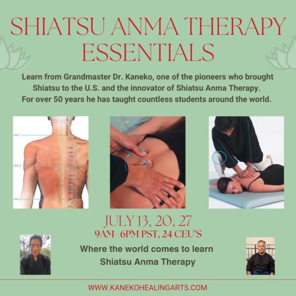 July 13, 20, 27 | Shiatsu Anma Therapy Essentials